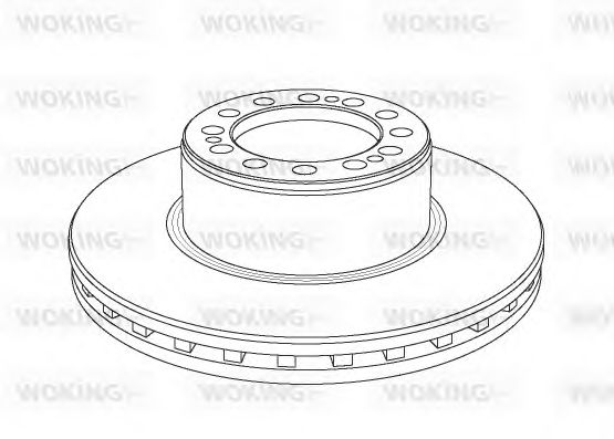 Тормозной диск WOKING NSA1079.20