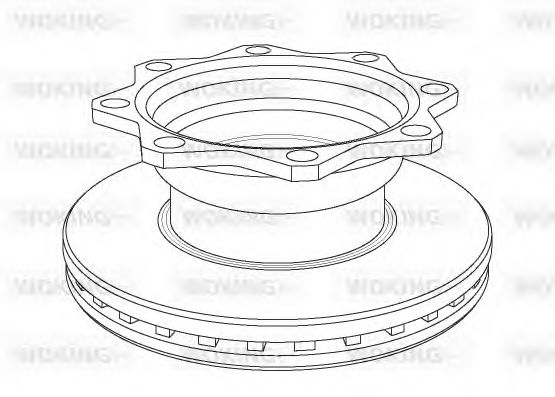 Тормозной диск WOKING NSA1080.20