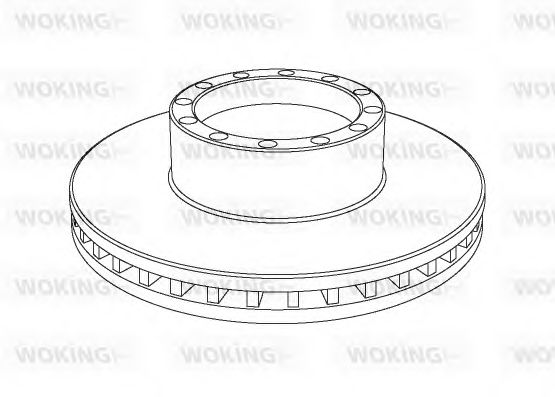 Тормозной диск WOKING NSA1091.20