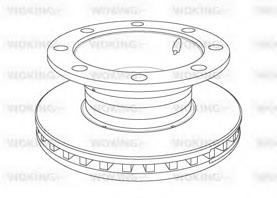 Тормозной диск WOKING NSA1106.20