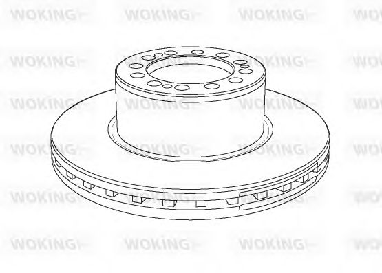 Тормозной диск WOKING 420521