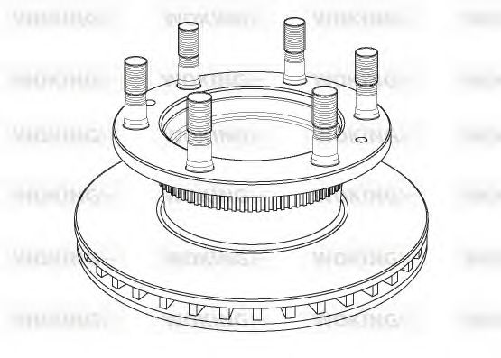 Тормозной диск WOKING NSA1149.20