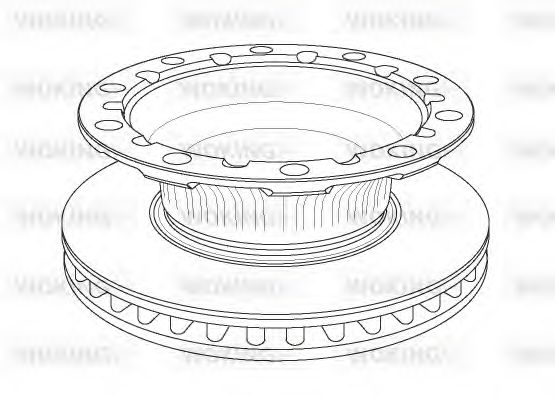 Тормозной диск WOKING NSA1171.20