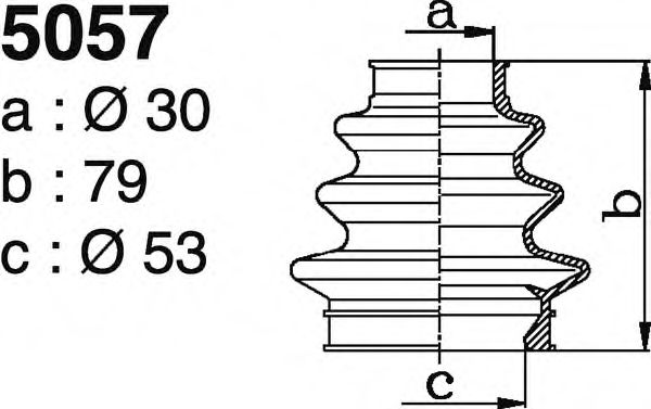 Комплект пылника, приводной вал DEPA 5057