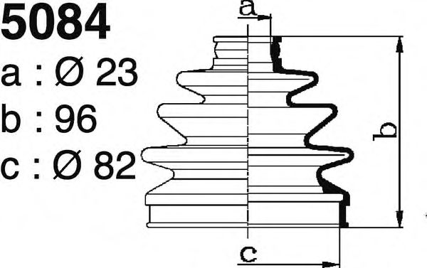 Комплект пылника, приводной вал DEPA 5084