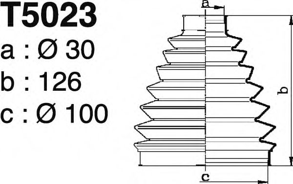 Комплект пылника, приводной вал DEPA T5023