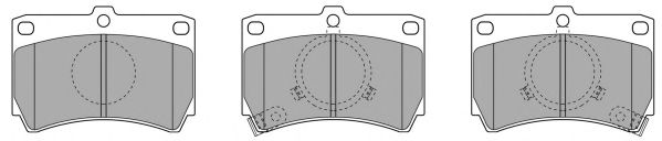 Комплект тормозных колодок, дисковый тормоз FREMAX FBP-0537