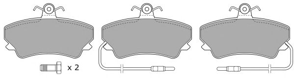 Комплект тормозных колодок, дисковый тормоз FREMAX FBP-0903