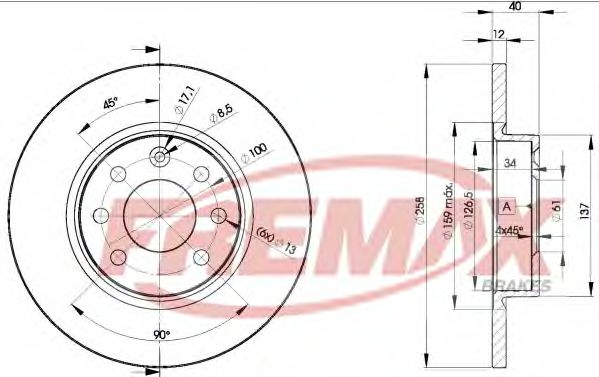 Тормозной диск FREMAX BD-2947