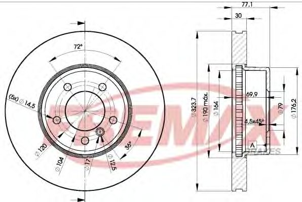 Тормозной диск FREMAX BD-3221