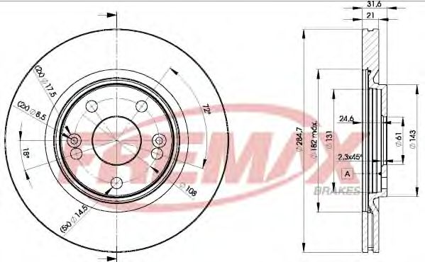 Тормозной диск FREMAX BD-4194