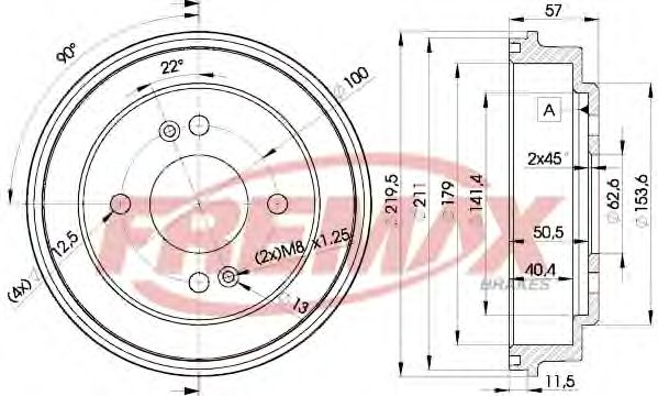 Тормозной барабан FREMAX BD-5841