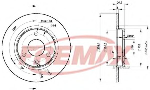 Тормозной диск FREMAX BD-7199