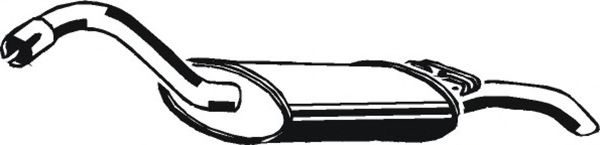 Глушитель выхлопных газов конечный ASMET 04022