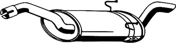 Глушитель выхлопных газов конечный ASMET 09.065