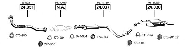 Система выпуска ОГ ASMET DE241060