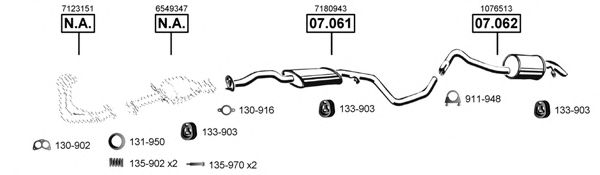 Система выпуска ОГ ASMET FO070625