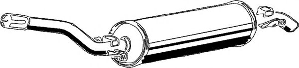Глушитель выхлопных газов конечный ASMET 01.001