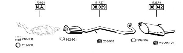 Система выпуска ОГ ASMET PE083650