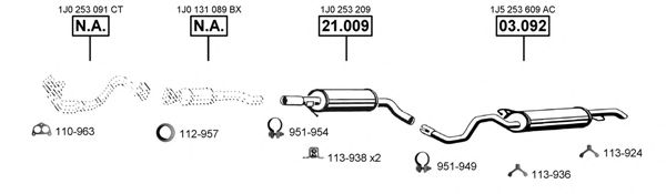 Система выпуска ОГ ASMET SK211010