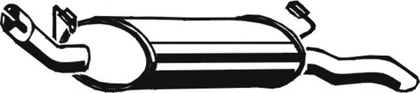 Глушитель выхлопных газов конечный ASMET 05.060