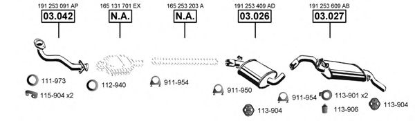 Система выпуска ОГ ASMET VA031550