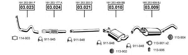 Система выпуска ОГ ASMET VA033015