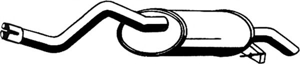 Глушитель выхлопных газов конечный ASMET 10.067