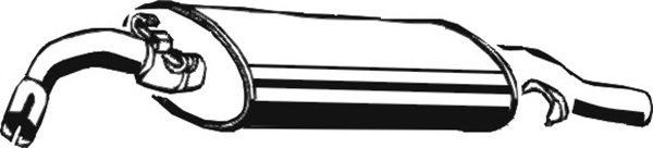 Глушитель выхлопных газов конечный ASMET 03.008