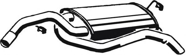 Глушитель выхлопных газов конечный ASMET 07.124