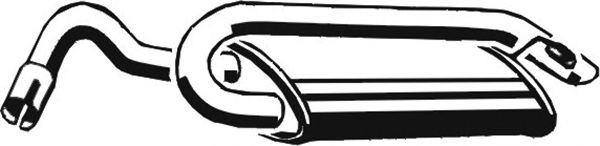 Глушитель выхлопных газов конечный ASMET 07.098