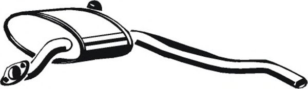 Средний глушитель выхлопных газов ASMET 07.080