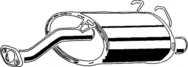 Глушитель выхлопных газов конечный ASMET 13.008