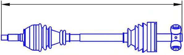 Приводной вал SERCORE 12812