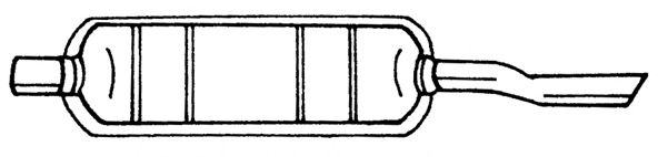 Глушитель выхлопных газов конечный MTS 60710