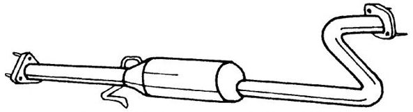Средний глушитель выхлопных газов SIGAM 23417