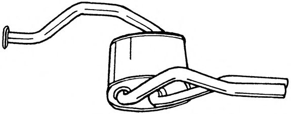 Глушитель выхлопных газов конечный SIGAM 23600