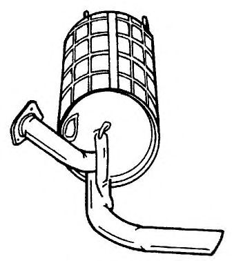 Глушитель выхлопных газов конечный MTS 69290