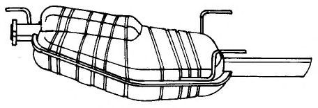 Глушитель выхлопных газов конечный SIGAM 40672