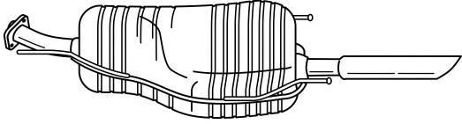 Глушитель выхлопных газов конечный SIGAM 41613