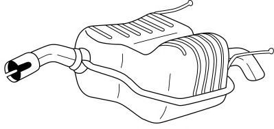 Глушитель выхлопных газов конечный SIGAM 41641