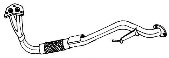 Труба выхлопного газа MTS 19430