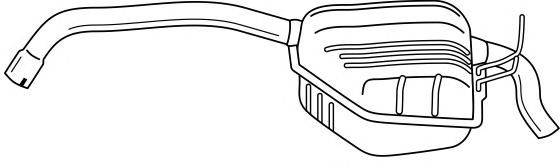 Глушитель выхлопных газов конечный SIGAM 50663