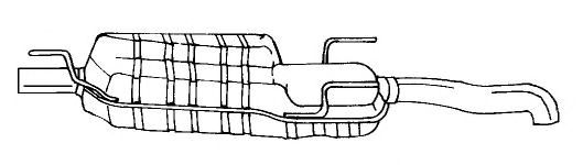Глушитель выхлопных газов конечный SIGAM 51616