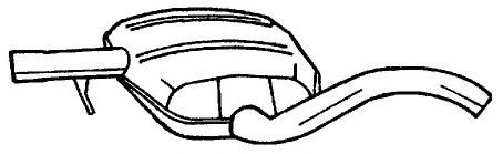 Средний глушитель выхлопных газов MTS 53540