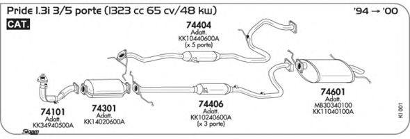 Система выпуска ОГ SIGAM KI001
