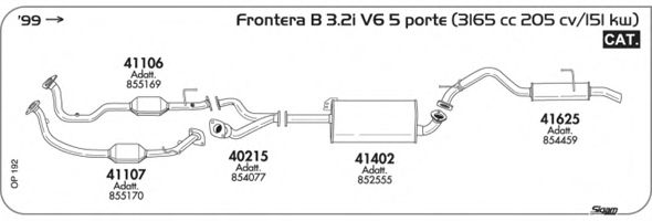 Система выпуска ОГ SIGAM OP192