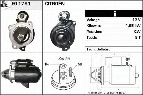 Стартер EDR 911791