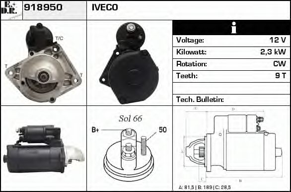 Стартер EDR 918950