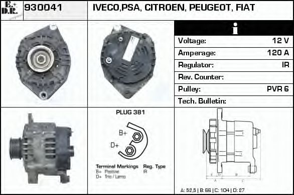 Генератор EDR 930041